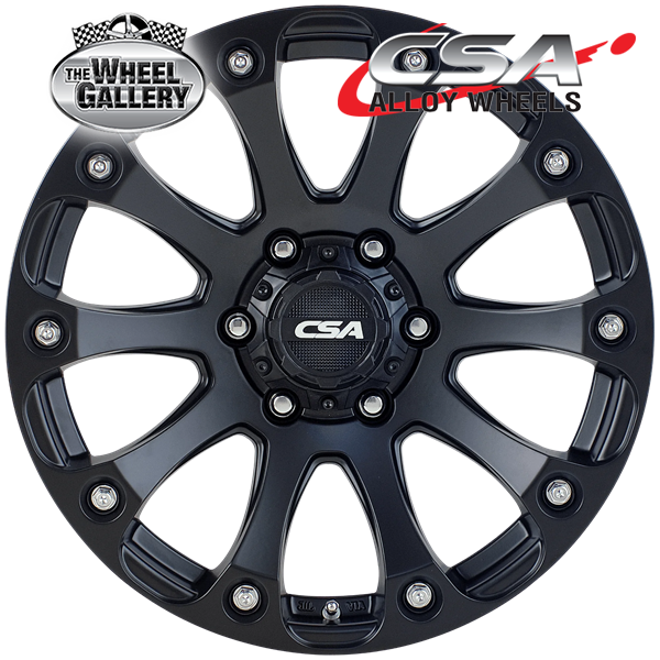 CSA BULLET SATIN BLACK 16x8 5/150  P0 WHEEL