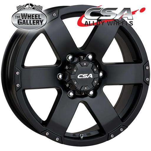 CSA COMMANDO SATIN BLACK 16x7 6/139.7  P20 WHEEL