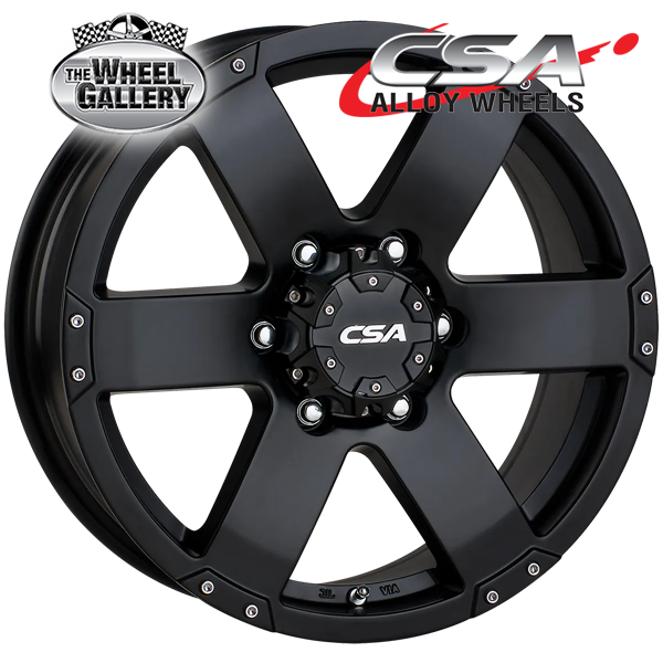 CSA COMMANDO SATIN BLACK 16x7 6/139.7  P20 WHEEL