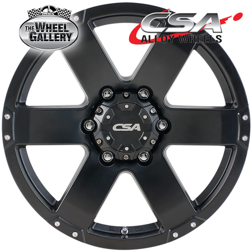 CSA COMMANDO SATIN BLACK 16x7 6/139.7  P20 WHEEL