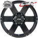 CSA COMMANDO SATIN BLACK 16x7 6/139.7  P20 WHEEL