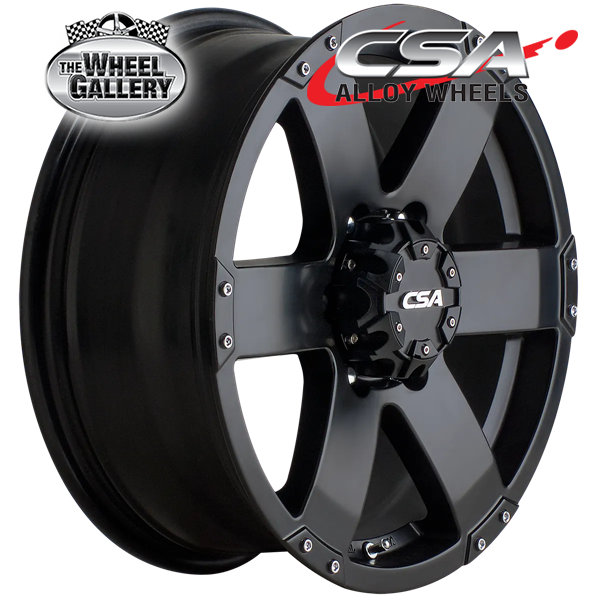CSA COMMANDO SATIN BLACK 16x7 6/139.7  P20 WHEEL