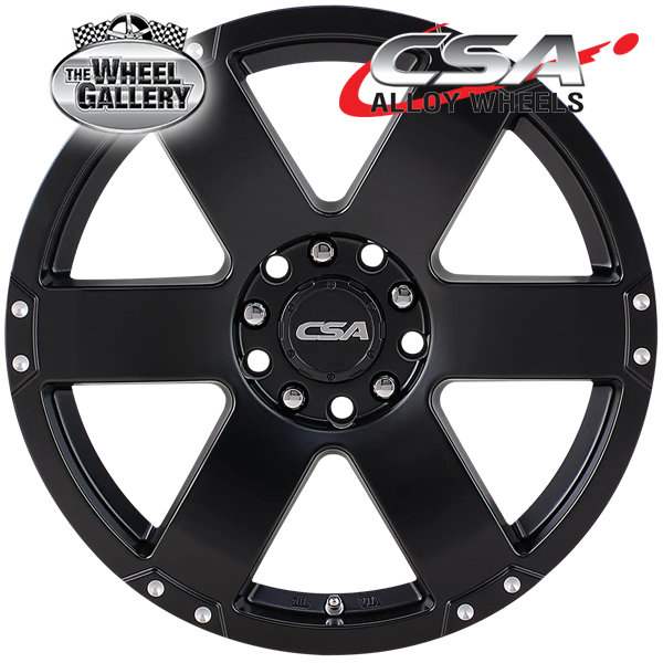 CSA COMMANDO SATIN BLACK 16x7 6/139.7  P20 WHEEL