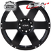 CSA COMMANDO SATIN BLACK 16x7 6/139.7  P20 WHEEL