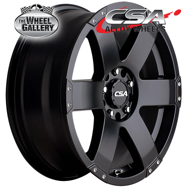 CSA COMMANDO SATIN BLACK 16x7 6/139.7  P20 WHEEL