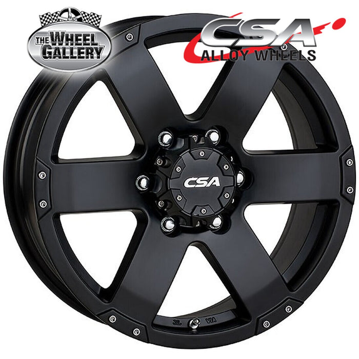 CSA COMMANDO SATIN BLACK 16x7 6/139.7  P20 WHEEL