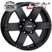 CSA COMMANDO SATIN BLACK 16x7 6/139.7  P20 WHEEL