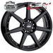 CSA HORNET GLOSS BLACK 15x6.5 4/100  P40 WHEEL
