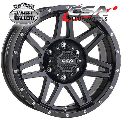 CSA RENEGADE TRAILER/CARAVAN SATIN BLACK 15x6.5 6/139.7  P0 WHEEL