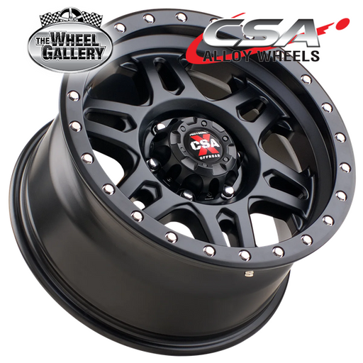 CSA MILITANT SATIN BLACK 17x9 6/139.7  P18 WHEEL