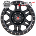 CSA MILITANT SATIN BLACK 17x9 6/139.7  P18 WHEEL