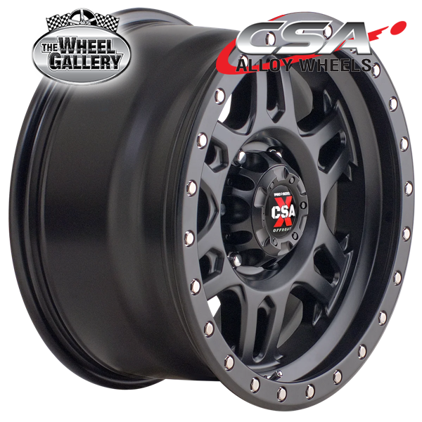 CSA MILITANT SATIN BLACK 17x9 6/139.7  P18 WHEEL