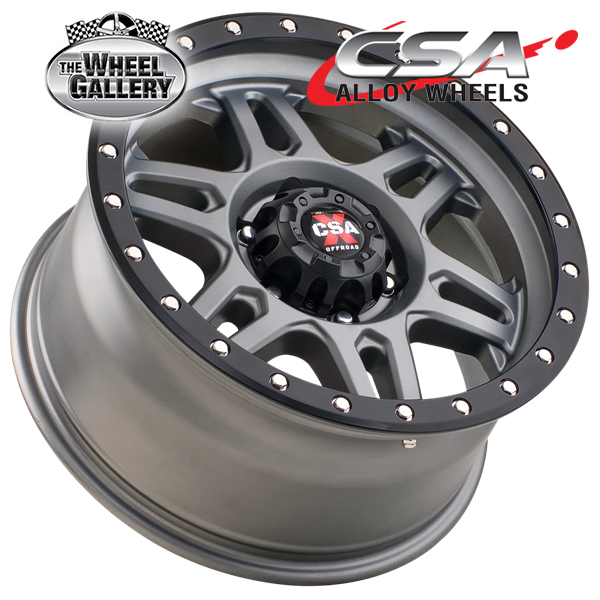 CSA MILITANT SATIN BLACK 17x9 6/139.7  P18 WHEEL