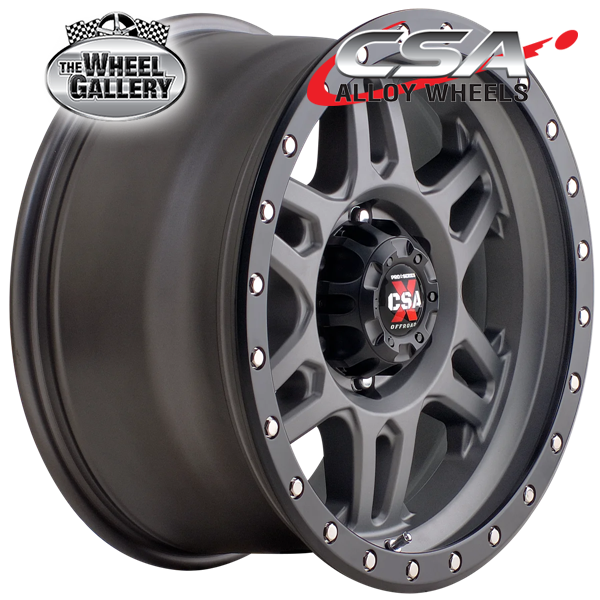 CSA MILITANT SATIN BLACK 17x9 6/139.7  P18 WHEEL