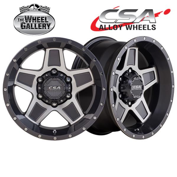 CSA DAKAR GUNMETAL MACHINED FACE 16x8 5/150  N6 WHEEL