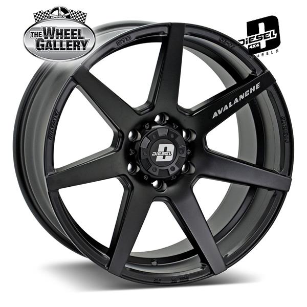 DIESEL AVALANCHE BLACK MATT 17x8.5 6/139.7  P20P WHEEL