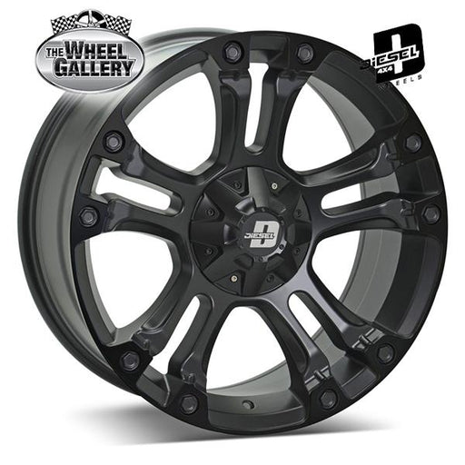 DIESEL BROOKLYN BLACK MATT 17x9 6/139.7  P20P WHEEL