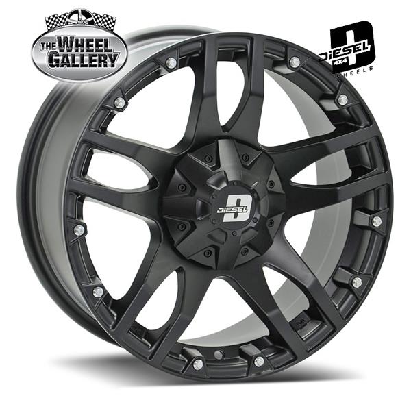 DIESEL CLIFF V2 MATT BLACK 16x8 6/139.7  P0P WHEEL