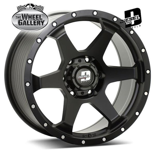 DIESEL PHILADELPHIA MATT BLACK 18x9 6/139.7  P30P WHEEL