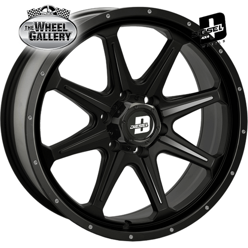 DIESEL TYPHOON GLOSS BLACK 20x9 6/139.7  P40P WHEEL