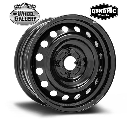 DYNAMIC STEEL WHEELS OEM PLUS BLACK 15x6 4/108  P47 WHEEL