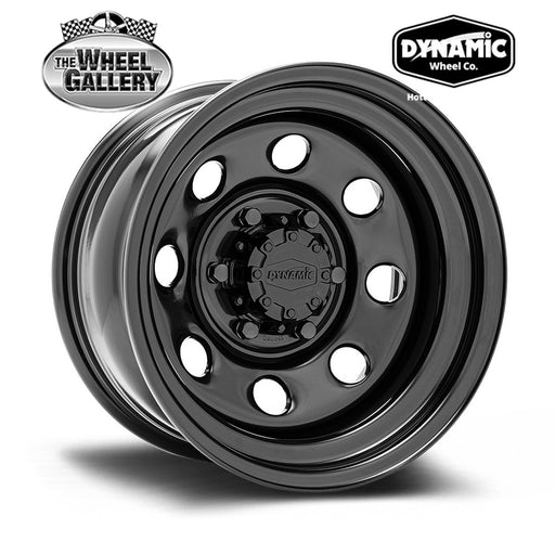 DYNAMIC STEEL WHEELS SOFT 8 BLACK 15x8 5/114.3  N25 WHEEL