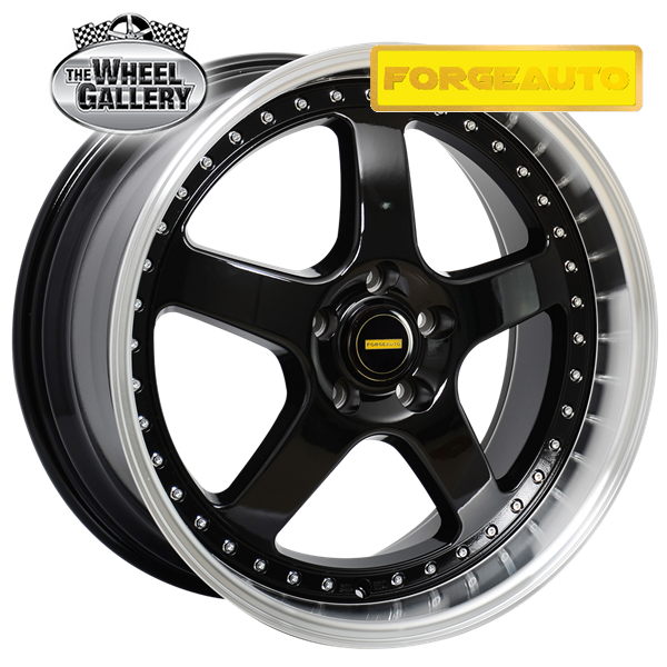 FORGEAUTO FA-5 BLACK MACHINED LIP 18x8 5/114.3  P40 WHEEL