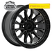 FORGEAUTO IMPACT DARK TINT JET BLACK 17x9 6/139.7  P12 WHEEL