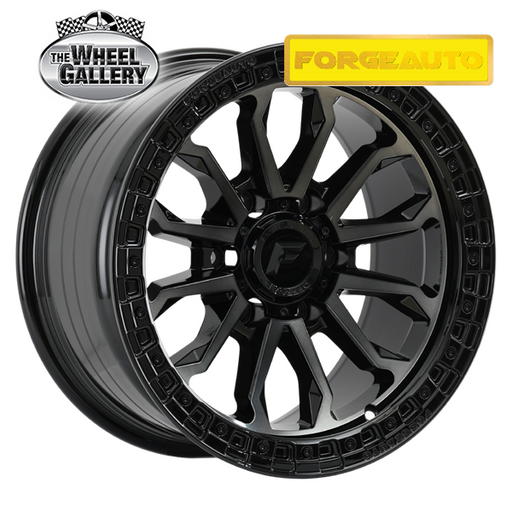 FORGEAUTO IMPACT DARK TINT JET BLACK 17x9 6/139.7  P12 WHEEL