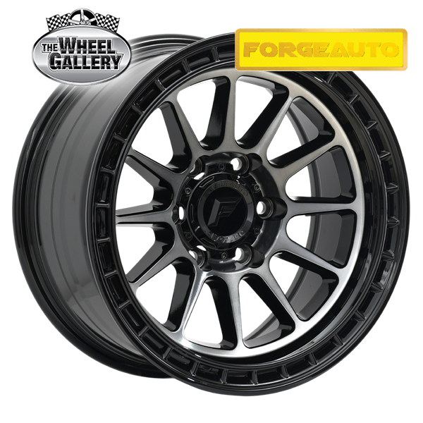 FORGEAUTO REBEL DARK TINT JET BLACK 17x8.5 6/139.7  P0 WHEEL