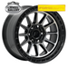 FORGEAUTO REBEL DARK TINT JET BLACK 17x8.5 6/139.7  P0 WHEEL