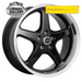 FORGEAUTO WS-5 BLACK MACHINED LIP 18x8 5/120  P42 WHEEL