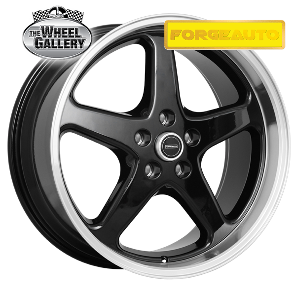 FORGEAUTO WS-5 BLACK MACHINED LIP 18x8 5/120  P42 WHEEL