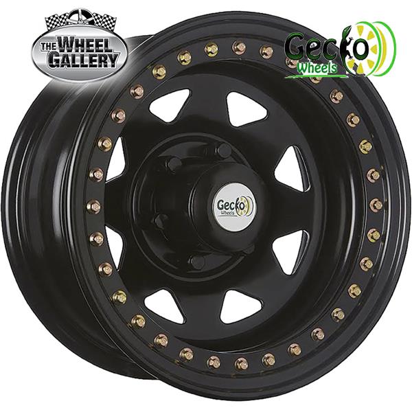 GECKO BEADLOCK BLACK 17x9 6/139.7  P20P WHEEL