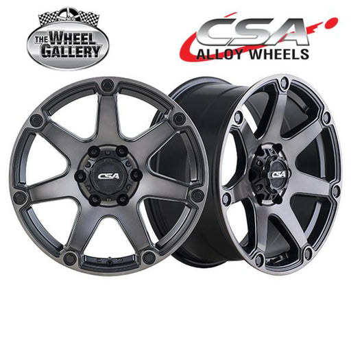 CSA HAVOC BLACK MACHINED FACE DARK TINT 17x9 6/139.7  P35 WHEEL