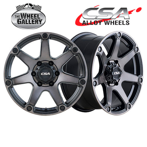 CSA HAVOC BLACK MACHINED FACE DARK TINT 17x9 6/139.7  P35 WHEEL