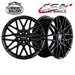 CSA HOTWIRE GLOSS BLACK 15x6 4/100  P40 WHEEL