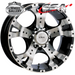 CSA JACKAL GLOSS BLACK MACHINED FACE 16x8 5/150  P0 WHEEL