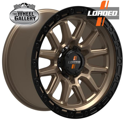 LOADED WHEELS STOCKTON 1675 B/BL 17x8.5 6/114.3  P18P WHEEL