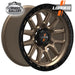 LOADED WHEELS STOCKTON 1675 B/BL 17x8.5 6/114.3  P18P WHEEL