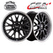CSA MAKO GUNMETAL BLACK MACHINED LIP 16x7 4/100  P40 WHEEL
