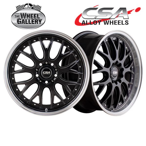 CSA Mako 15x6.5 4/100 P40 Gunmetal Black Machined Lip — The Wheel Gallery