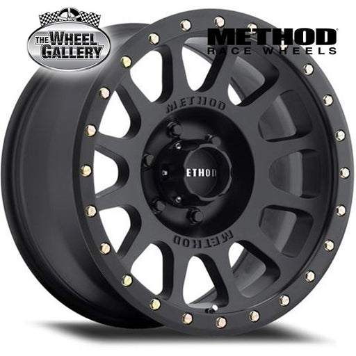 METHOD RACE WHEELS MR305 NV HD MATTE BLACK 17x8.5 8/165.1  P0 WHEEL