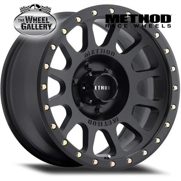 METHOD RACE WHEELS MR305 NV HD MATTE BLACK 17x8.5 8/165.1  P0 WHEEL