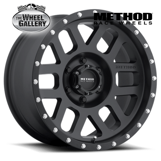 METHOD RACE WHEELS MR306 MESH MATTE BLACK 16x8 6/139.7  P0 WHEEL