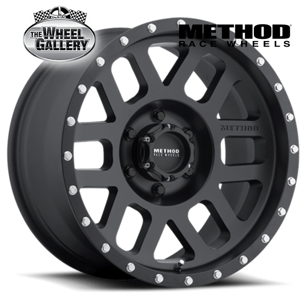 METHOD RACE WHEELS MR306 MESH MATTE BLACK 16x8 6/139.7  P0 WHEEL