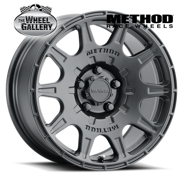METHOD RACE WHEELS MR502 RALLY MATTE BLACK 17x8 5/114.3  P38 WHEEL
