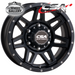 CSA RENEGADE GLOSS BLACK MACHINED FACE 17x8 6/139.7  P20 WHEEL