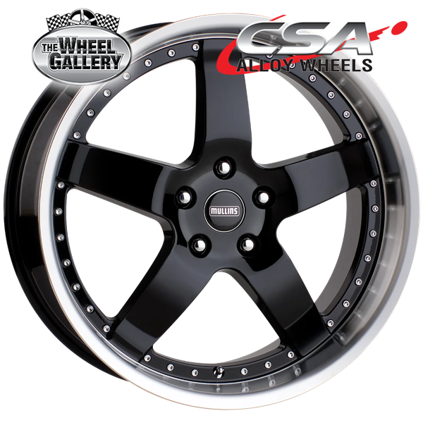CSA BERETTA GLOSS BLACK MACHINED LIP 17x8 5/114.3  P36 WHEEL