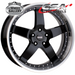 CSA BERETTA GLOSS BLACK MACHINED LIP 17x8 5/114.3  P36 WHEEL